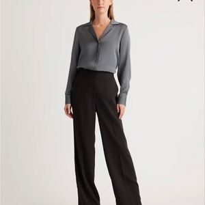 NWOT Quince Stretch Crepe Classic Trouser Pants